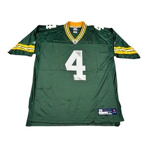 Green Bay Packers Jersey Mens XL Green NFL Brett Favre 4 Authentic Reebok